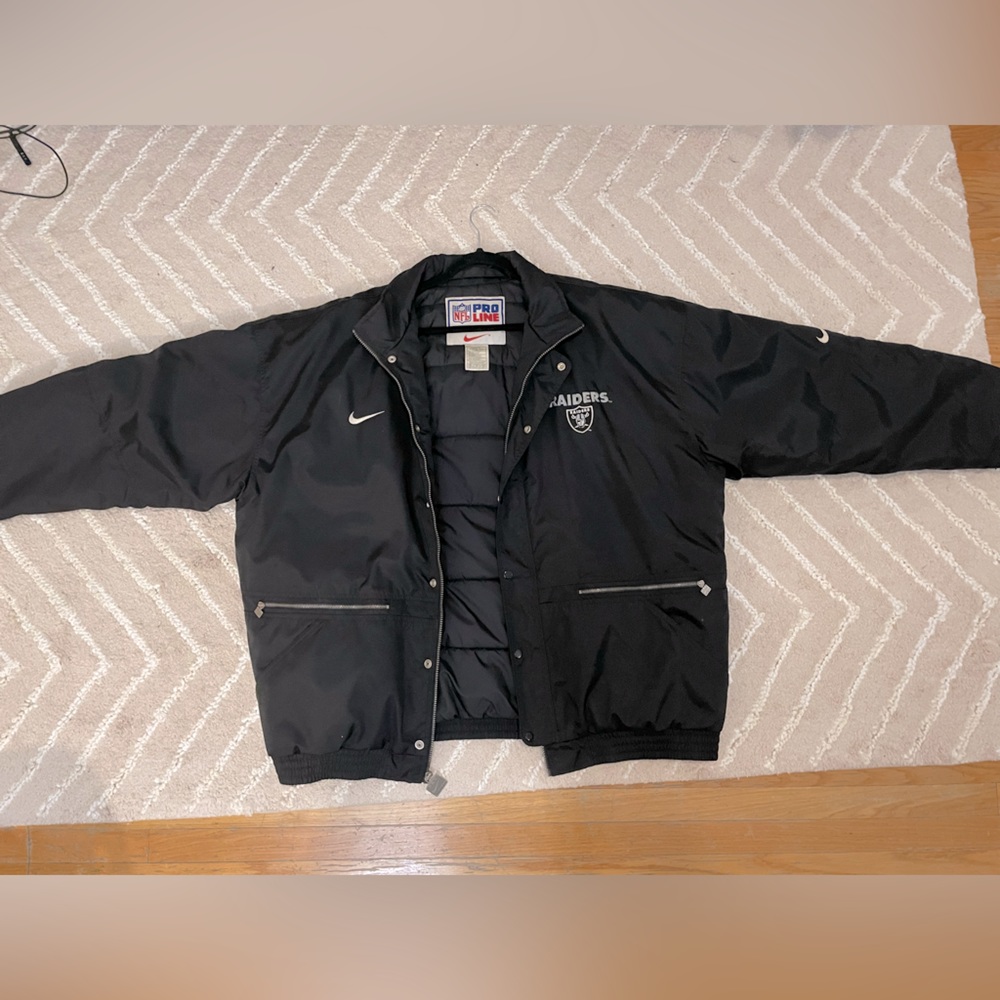 Vintage 90s Nike NFL Pro Line Raiders Jacket